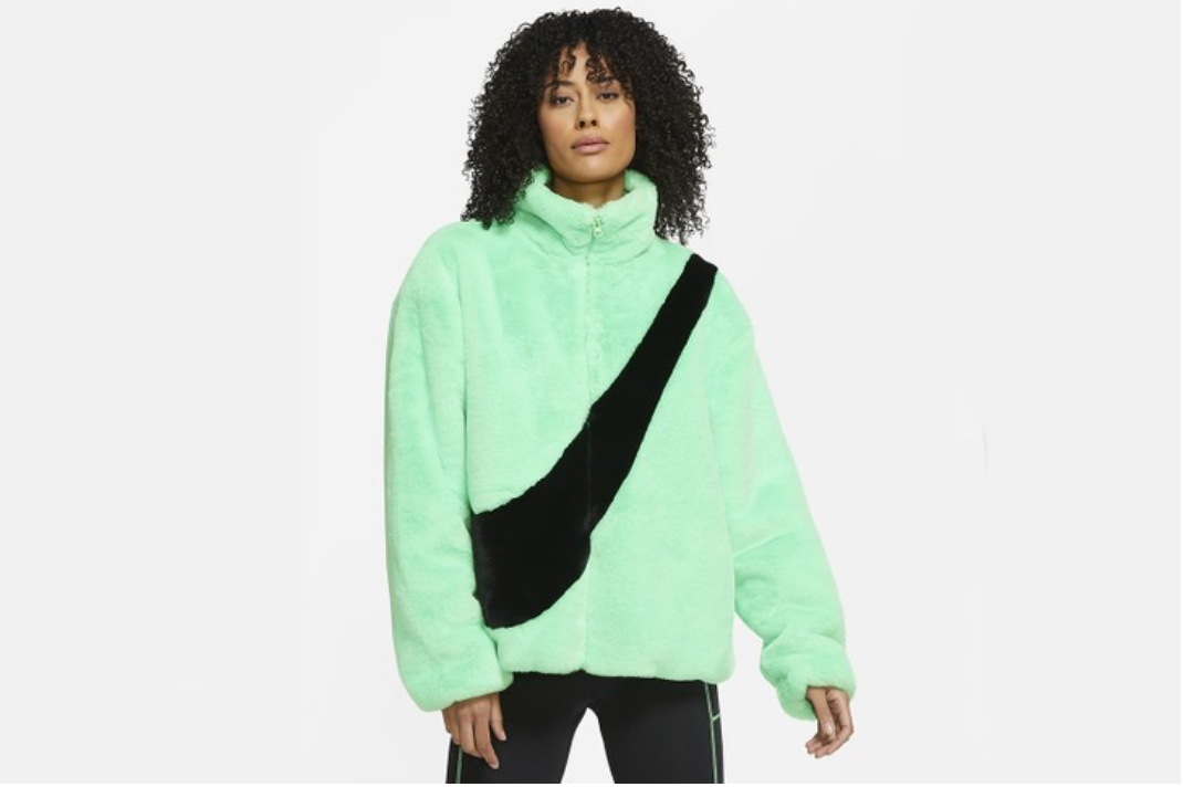 NIKE'S MINT GREEN FAUX FUR JACKET IS REMINISCENT OF YOON'S AMBUSH COLLAB