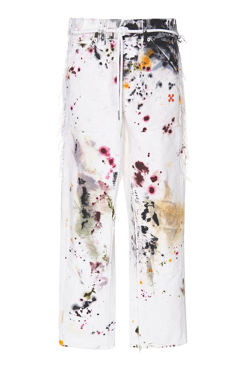OFF-WHITE™ DELIVERS PAINT-SPLATTERED WORK PANTS FOR FW19