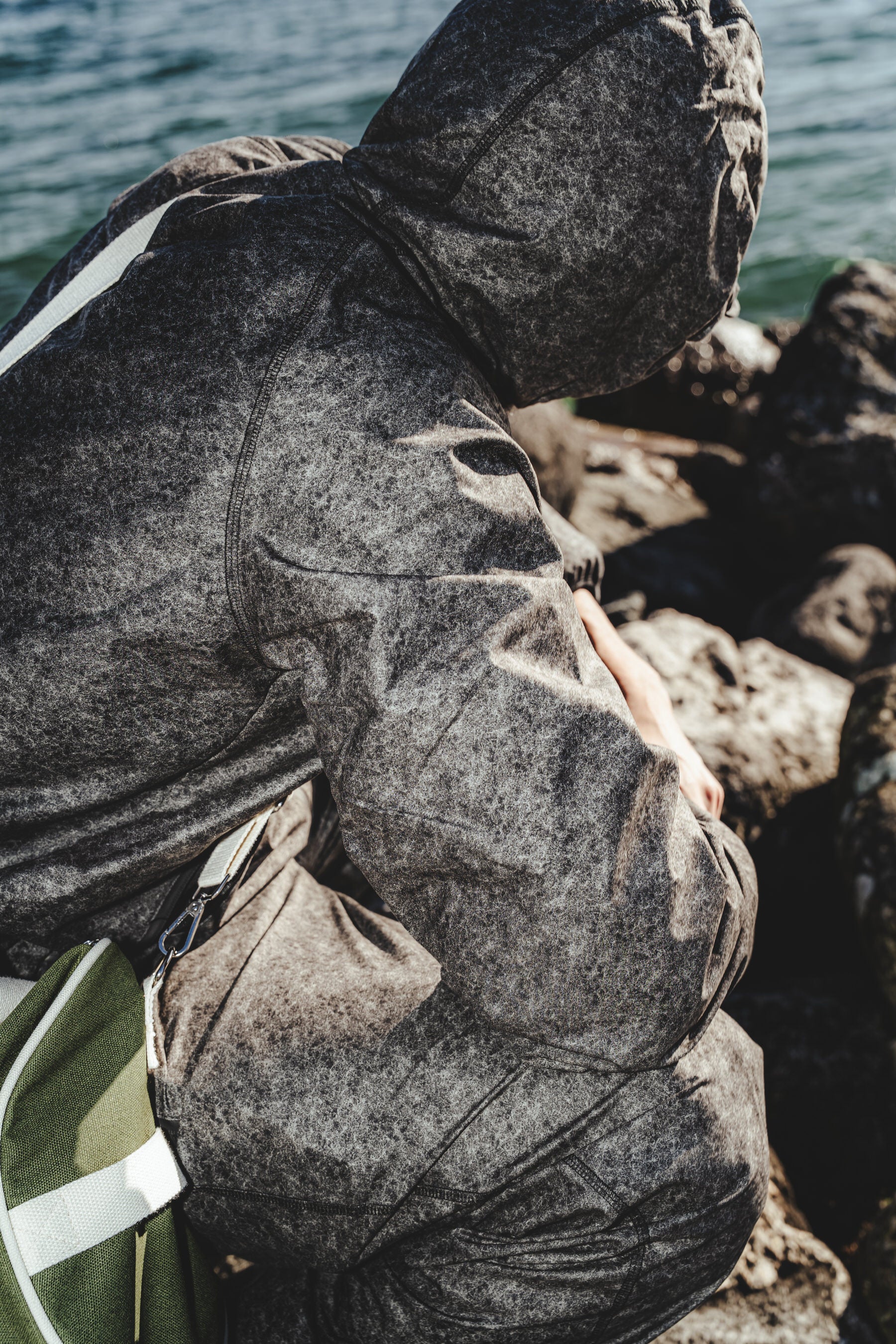 Velours-Tech Khaki Windbreaker Jacket