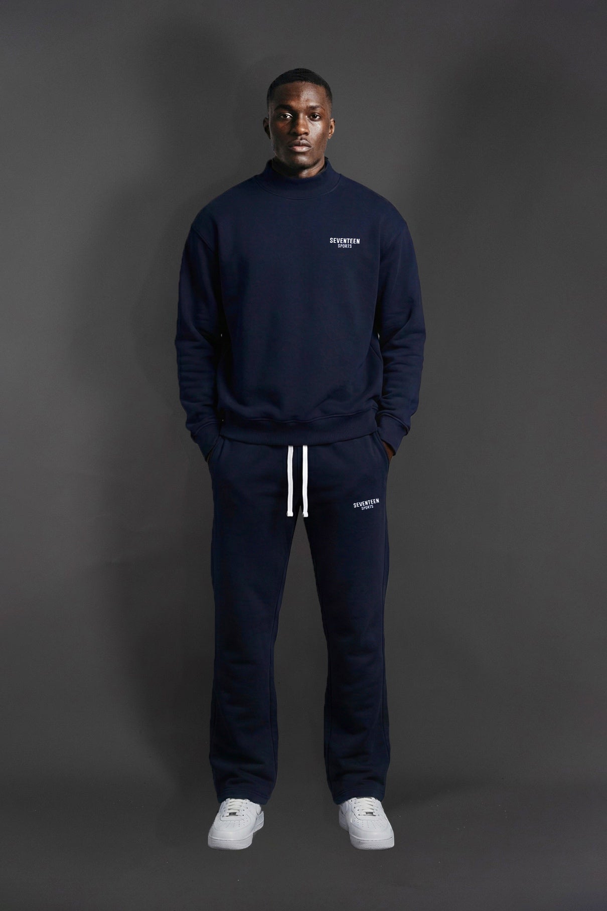 Navy Seventeen Sports Crewneck