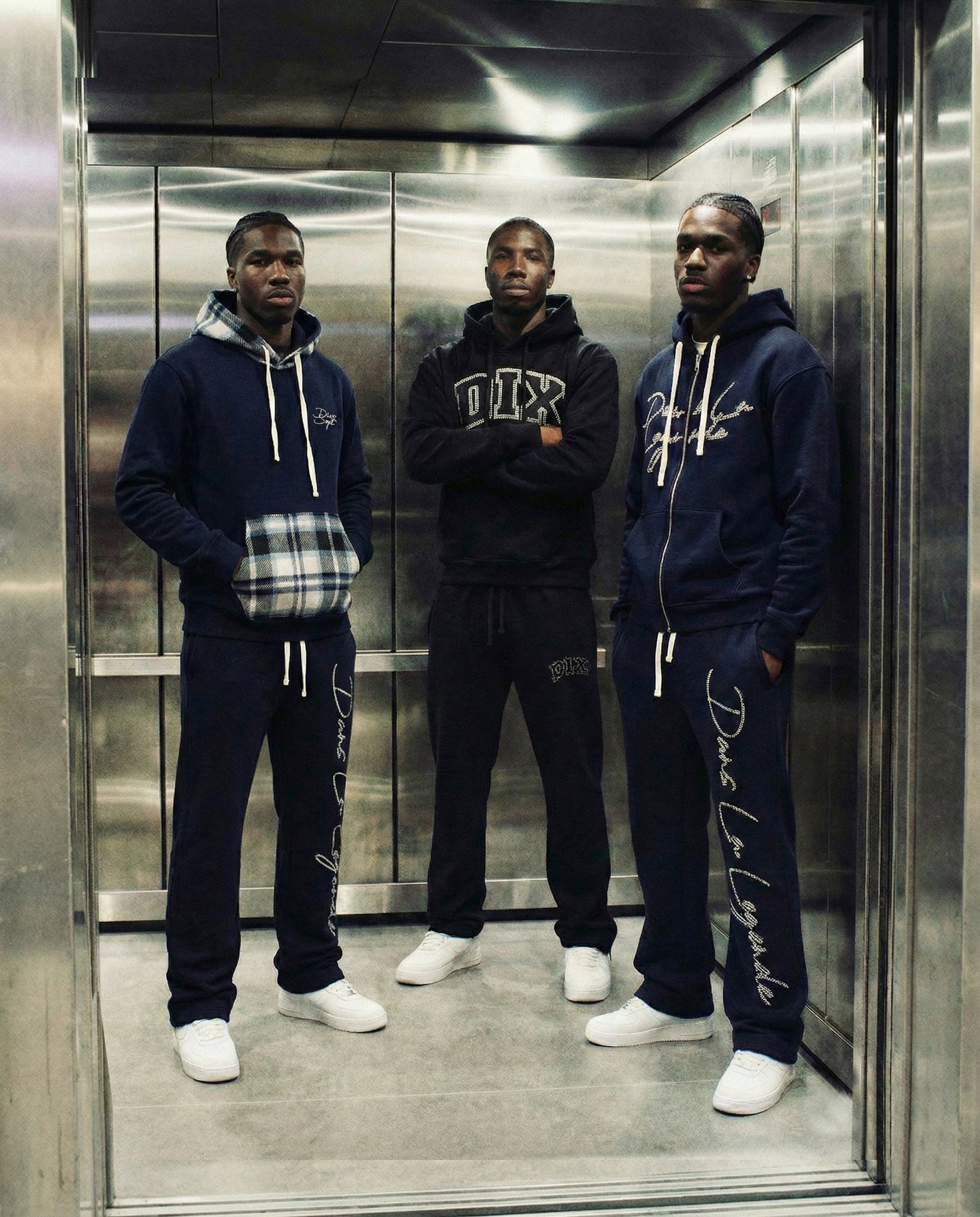 Dans La Legende Navy Zipup Hoodie