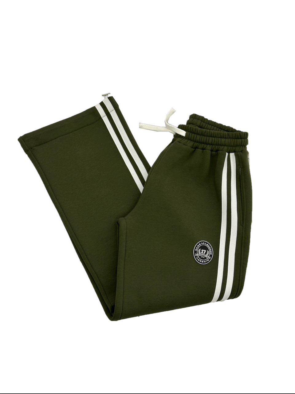 Khaki Dix College Loose Fit Pants
