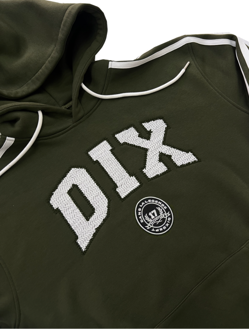 Khaki Dix College Hoodie