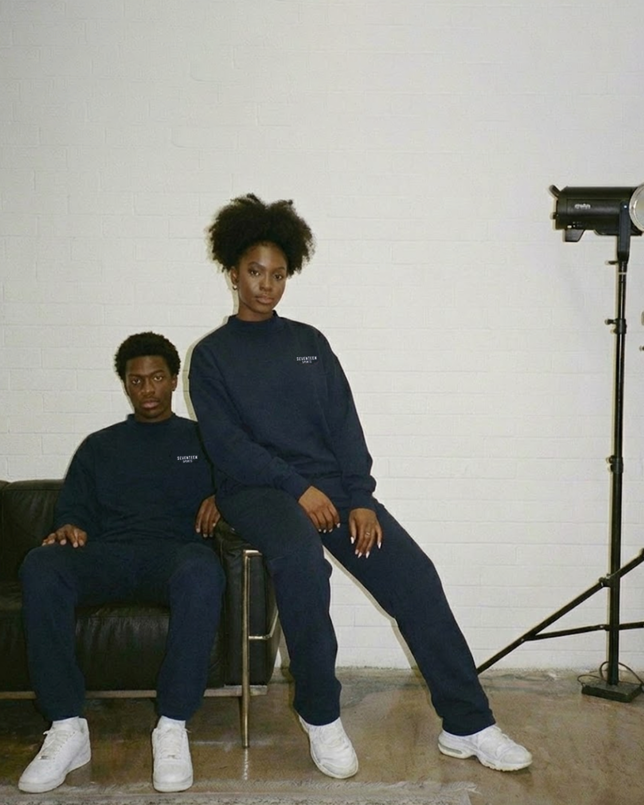 Navy Seventeen Sports Crewneck