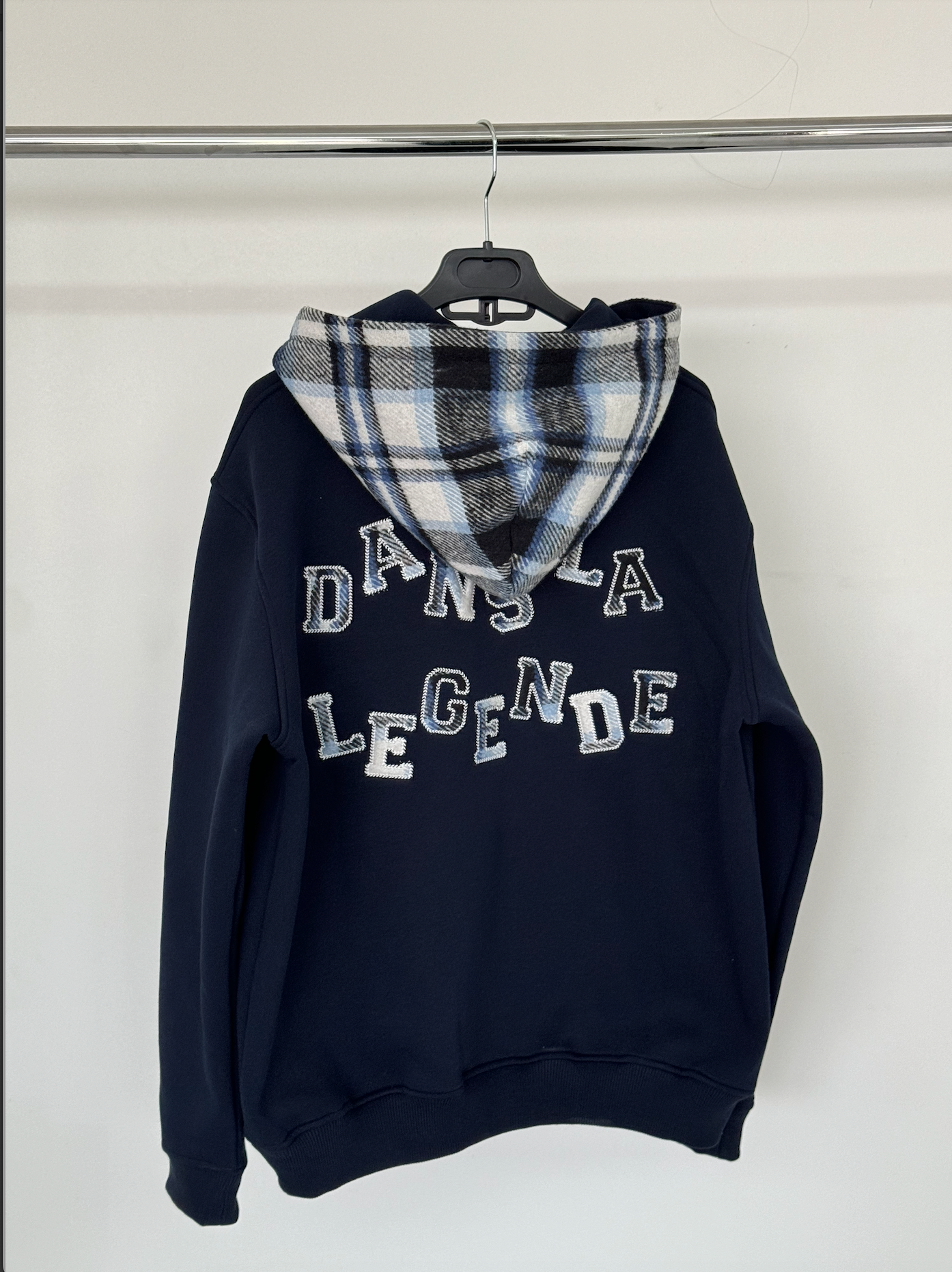 Dix Sept 17 Navy Flannel Hoodie