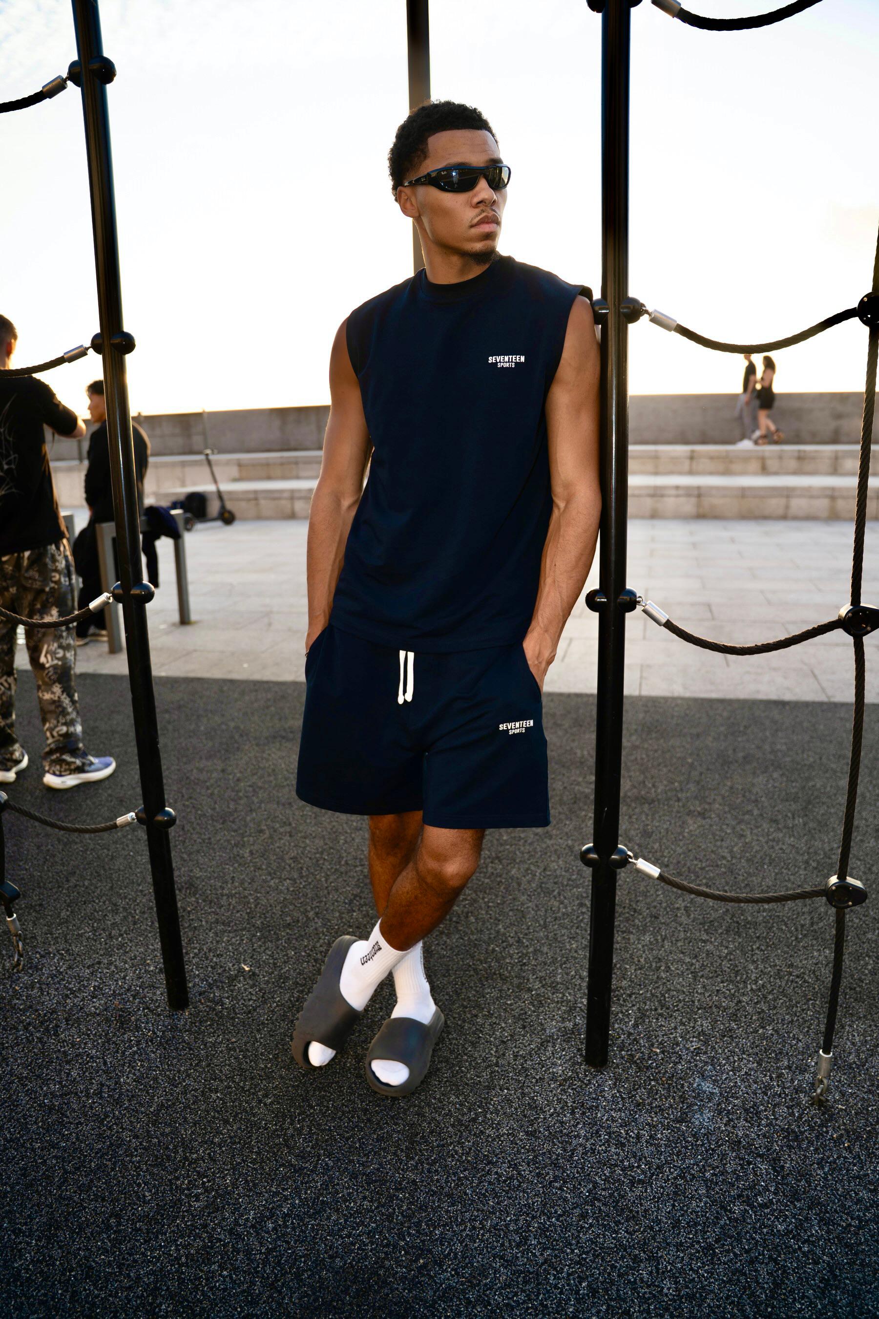 Seventeen Sports Navy Short