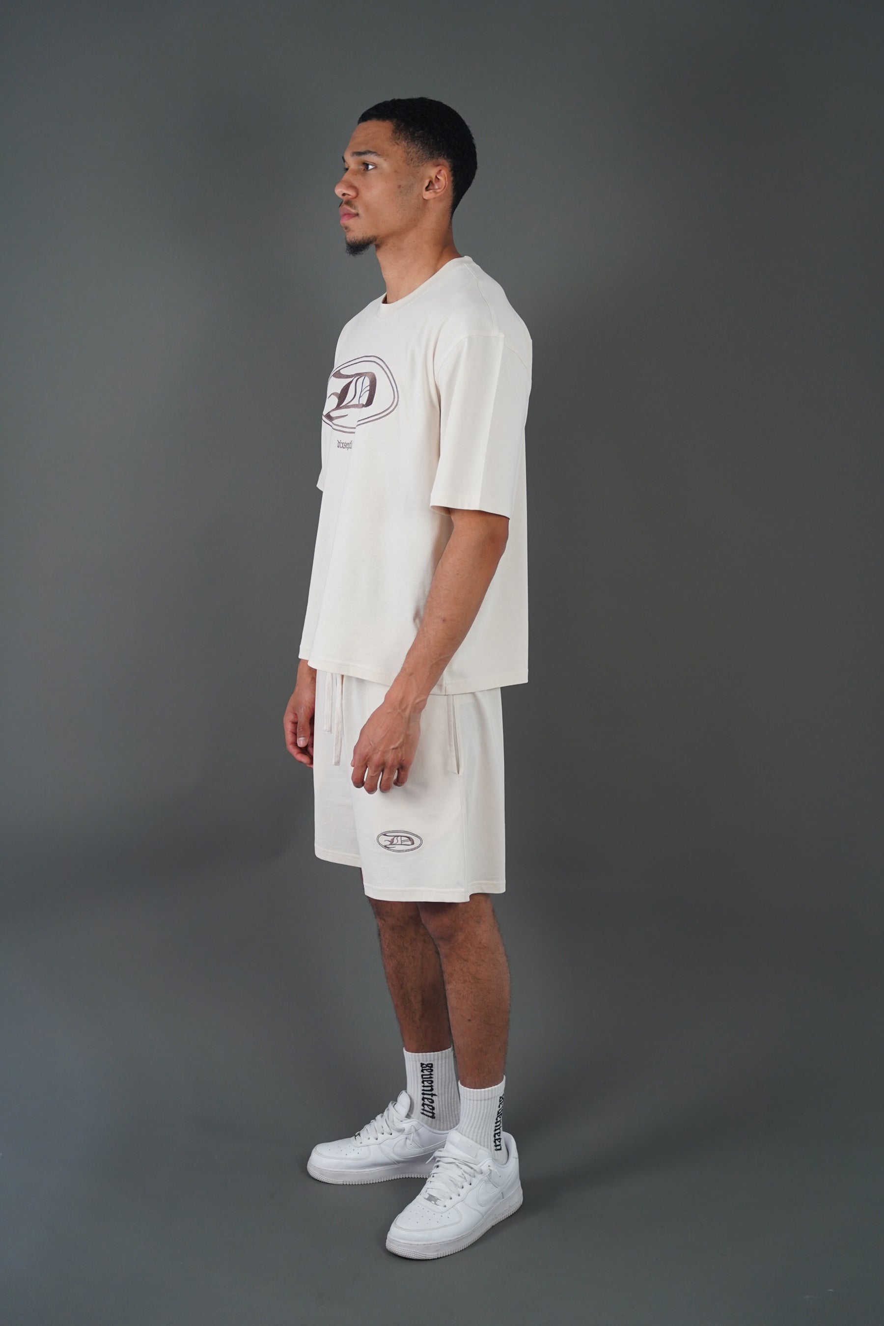 Beige Seventeen Short Set