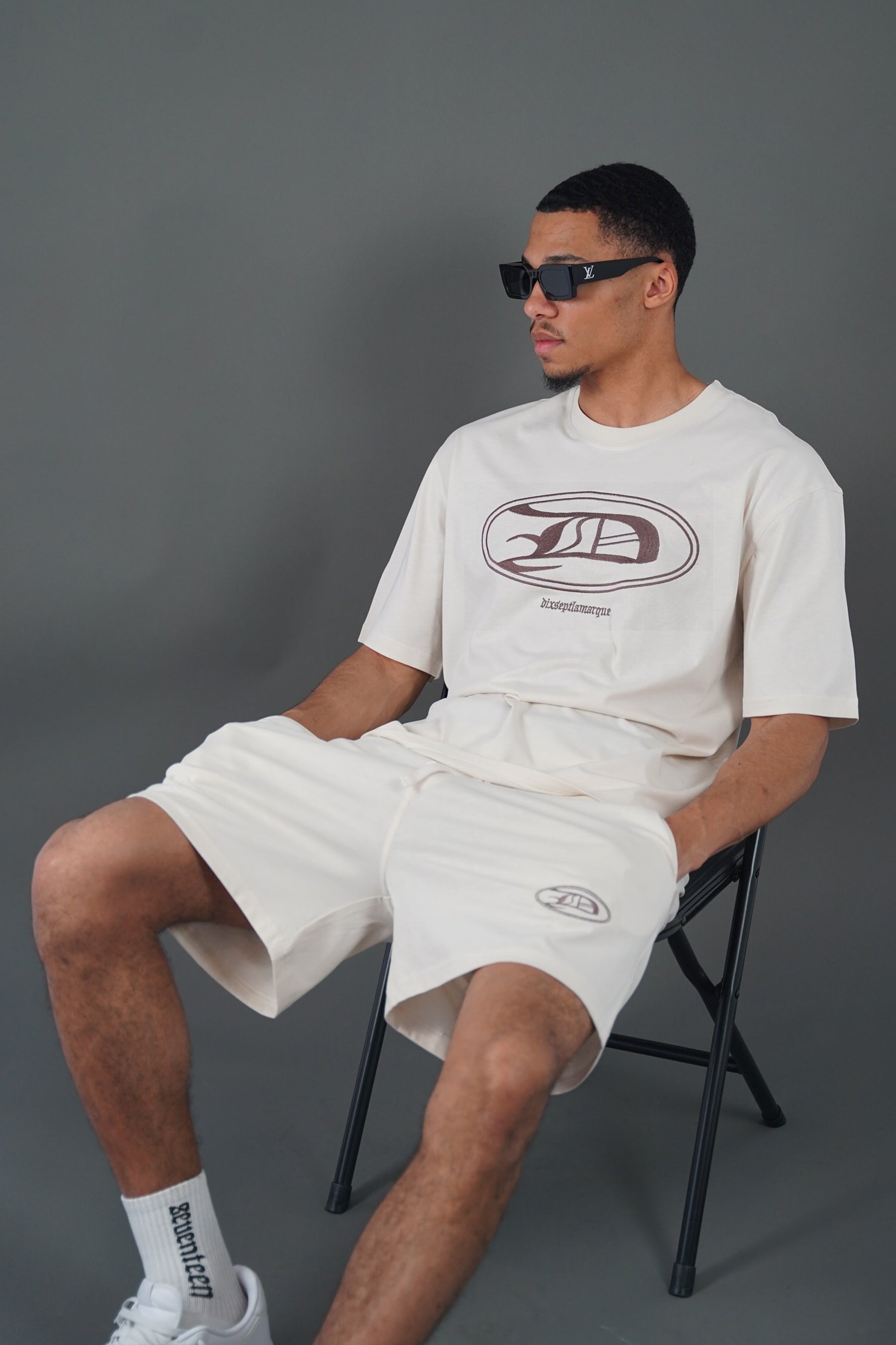 Beige Seventeen Short Set