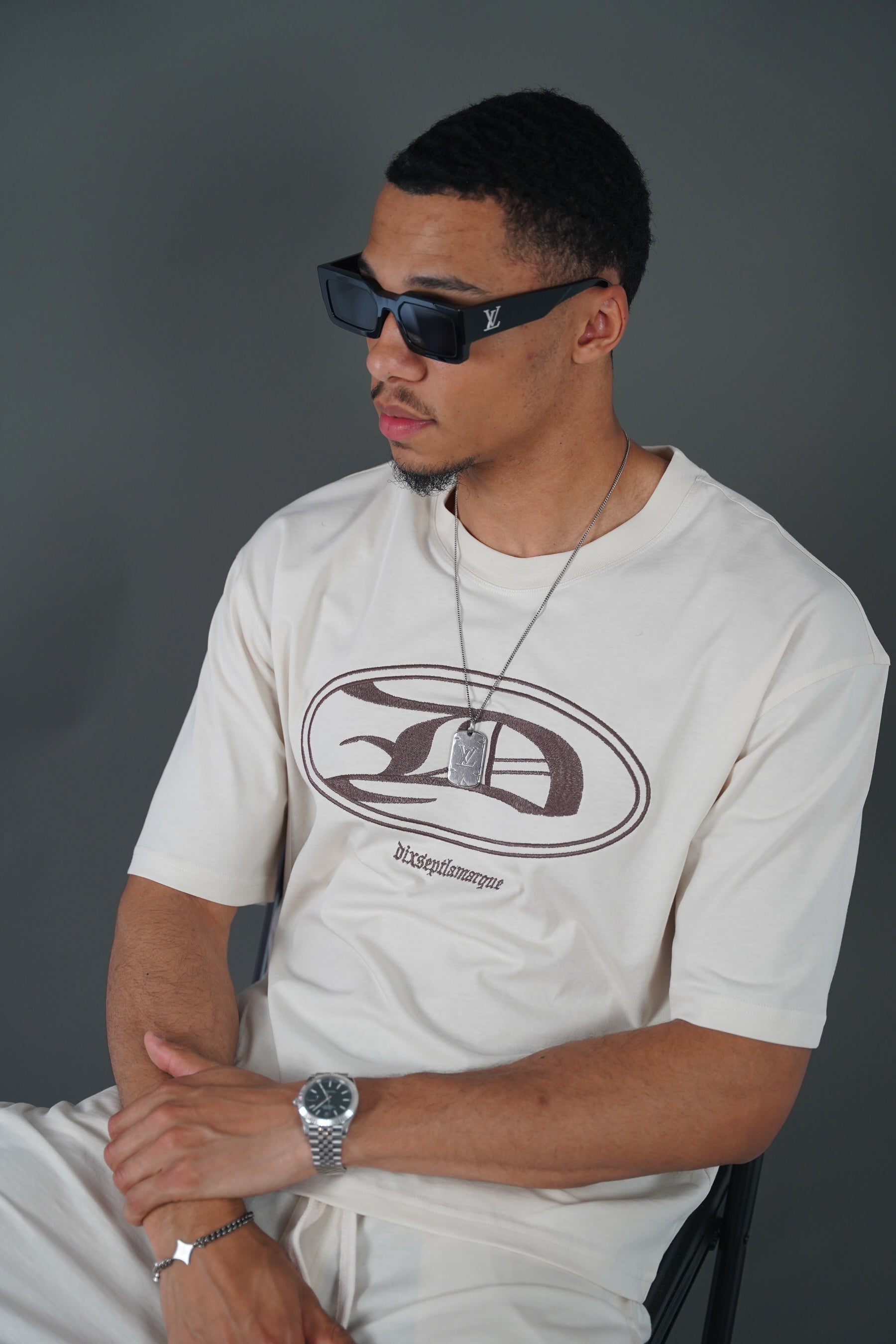 Beige Seventeen Short Set