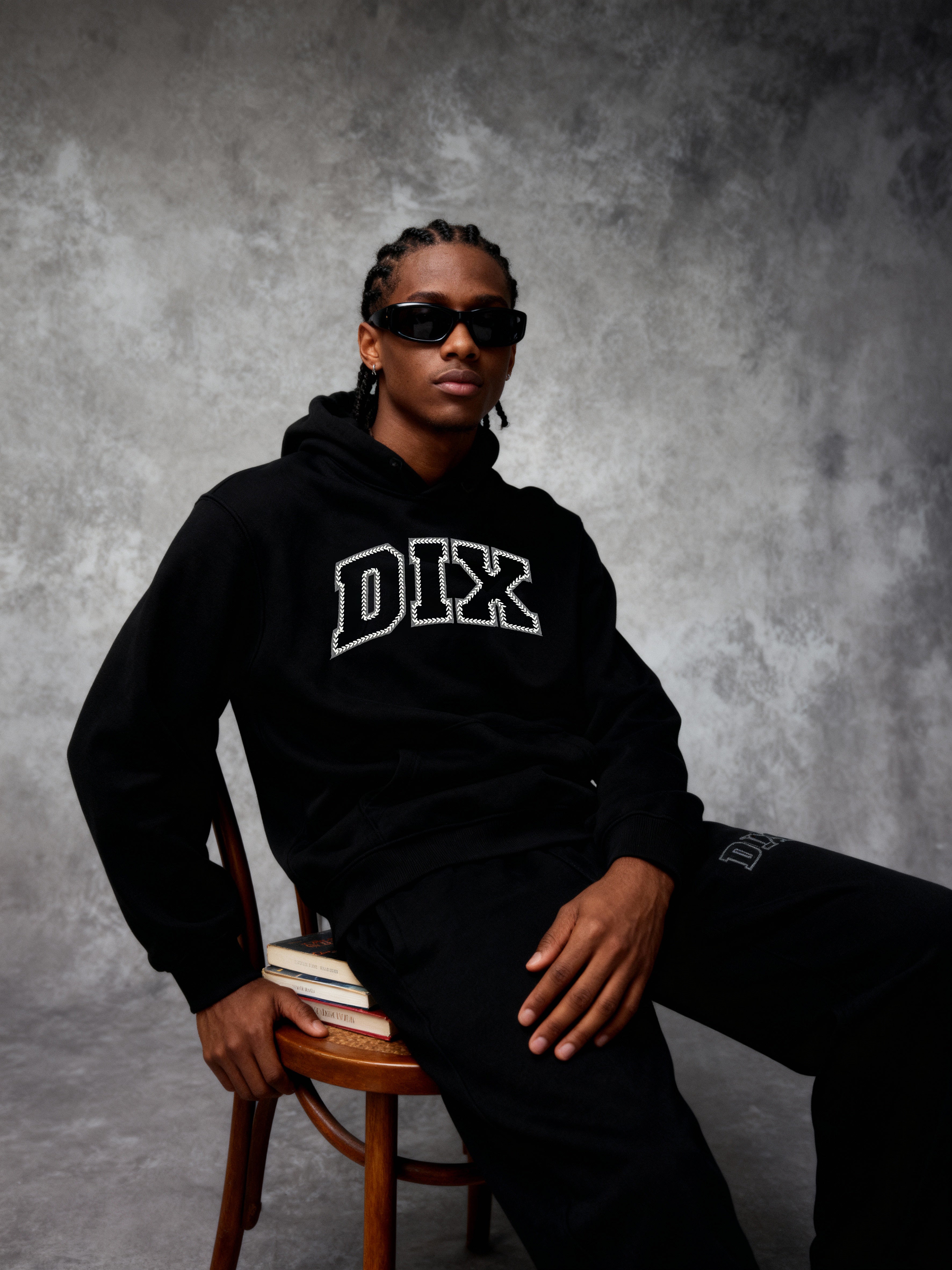 Dix Logo Black Hoodie