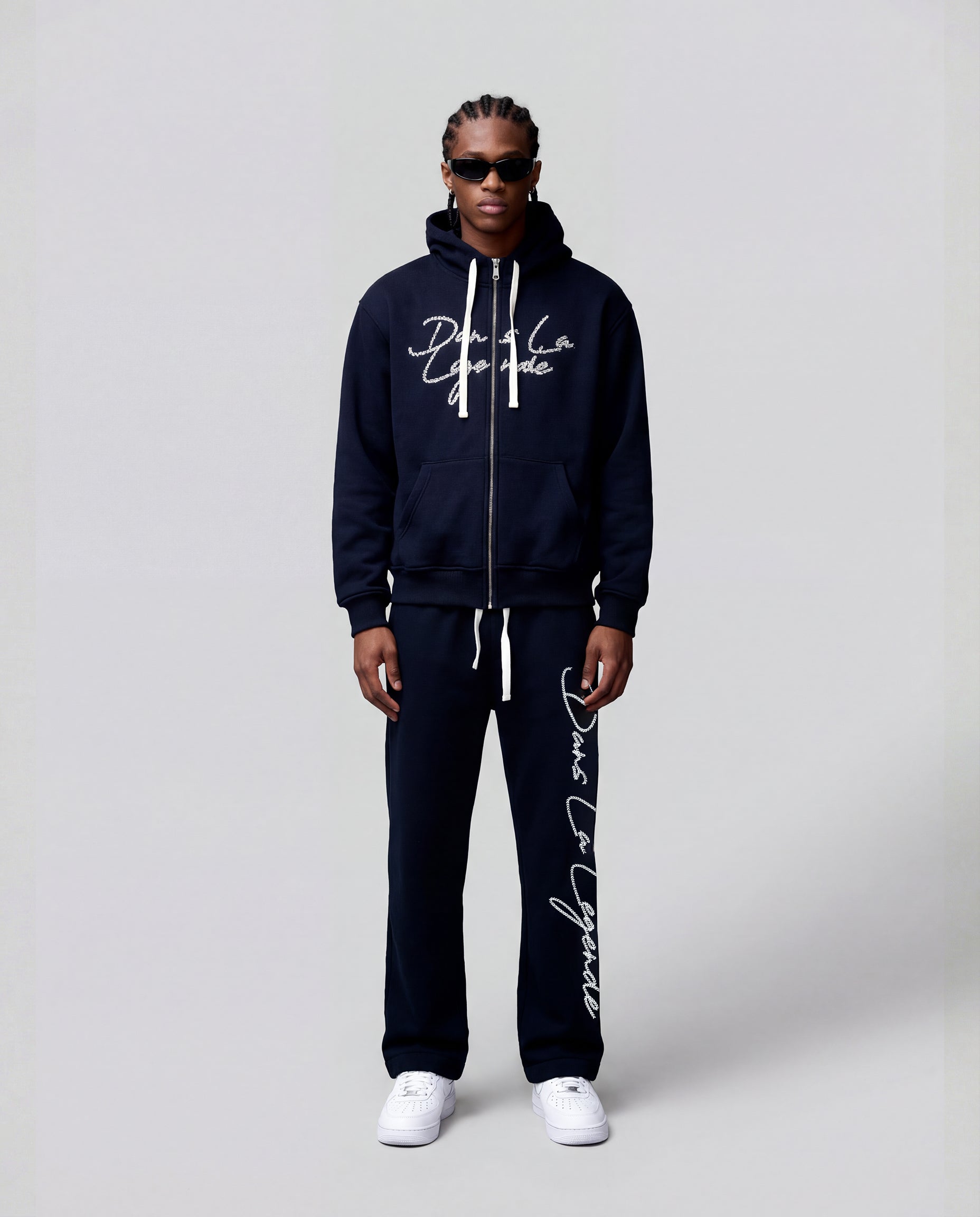 Dans La Legende Navy Zipup Hoodie