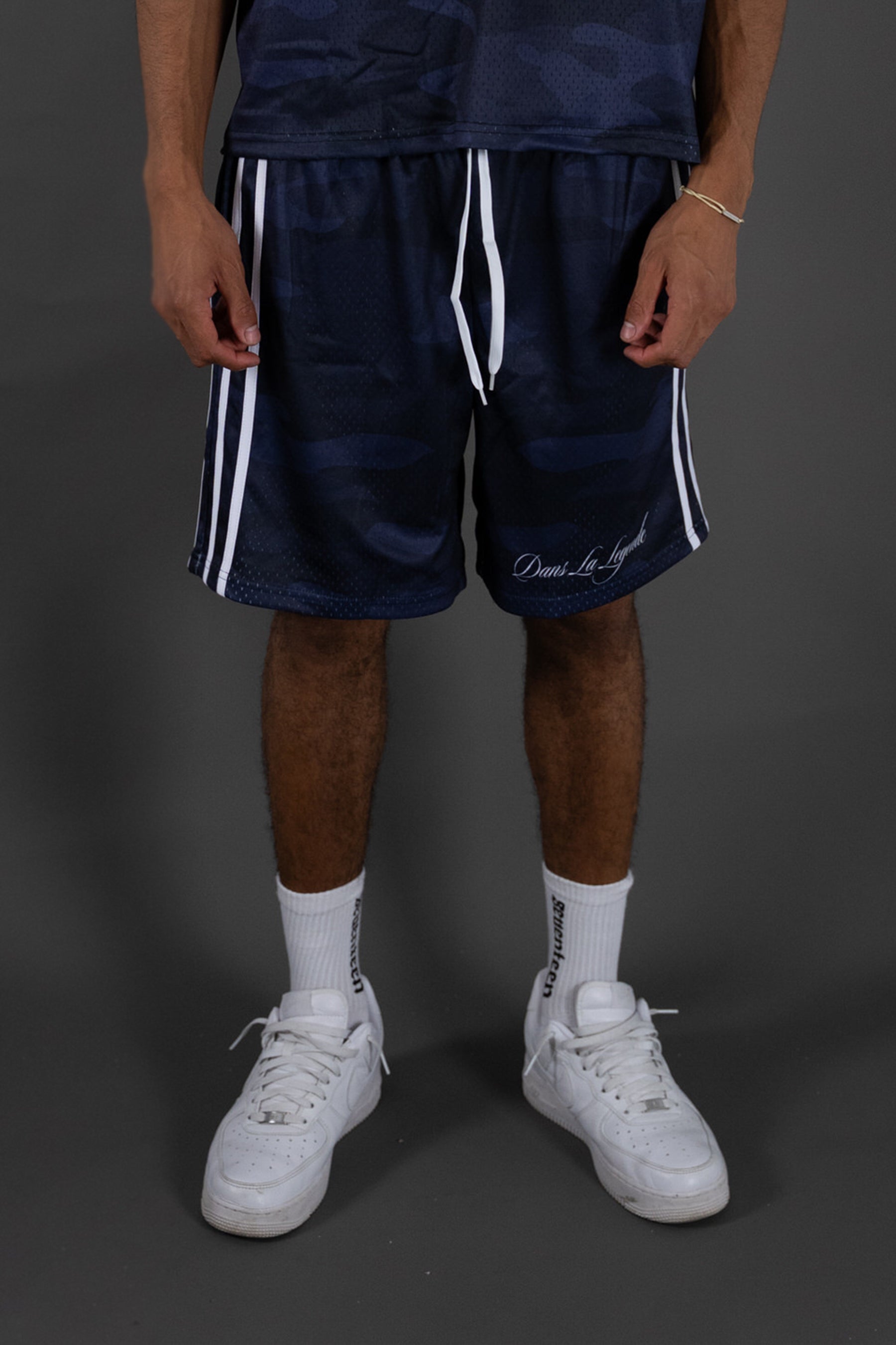 Dans La Legende Navy Mesh Short