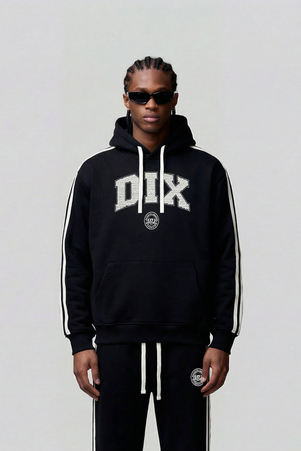 Black Dix College Hoodie