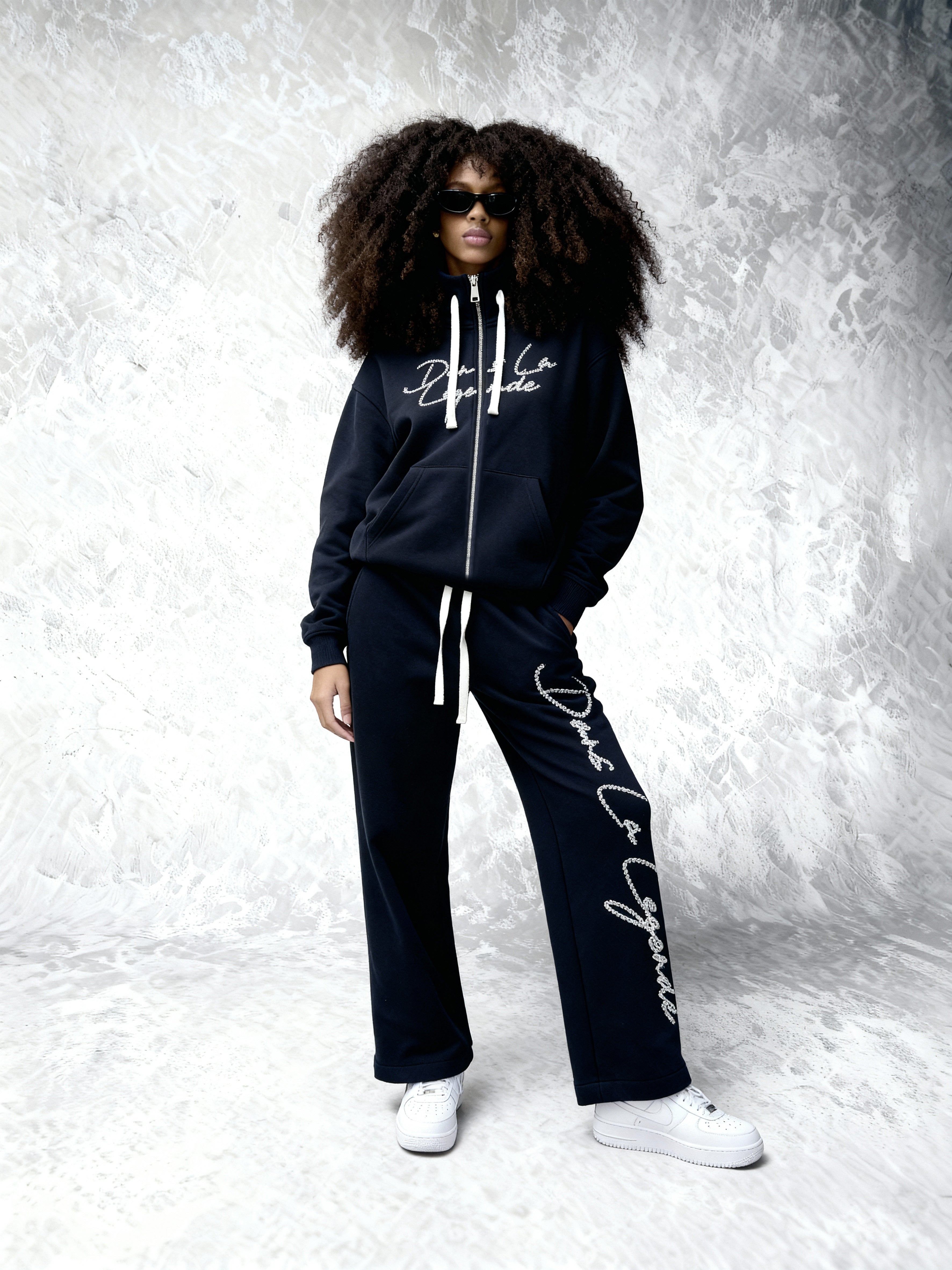 Dans La Legende Navy Zipup Hoodie