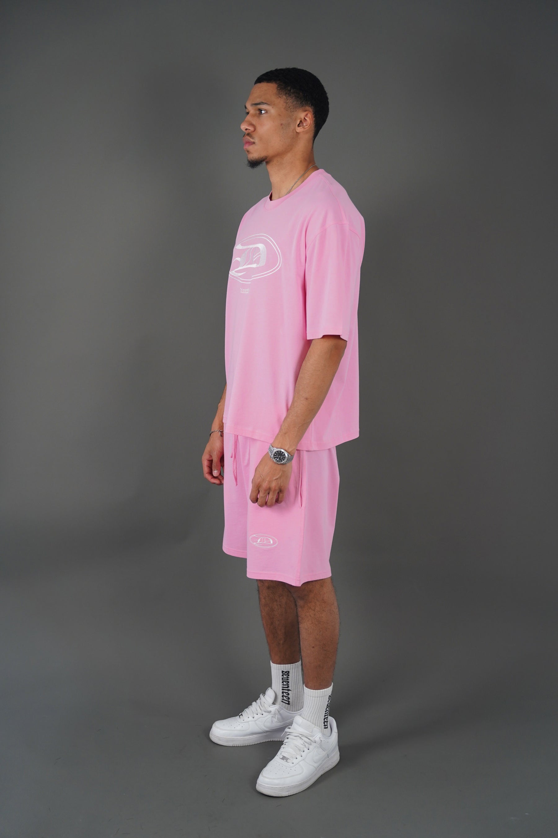 Dixseptlamarque Embroidered Pink Short