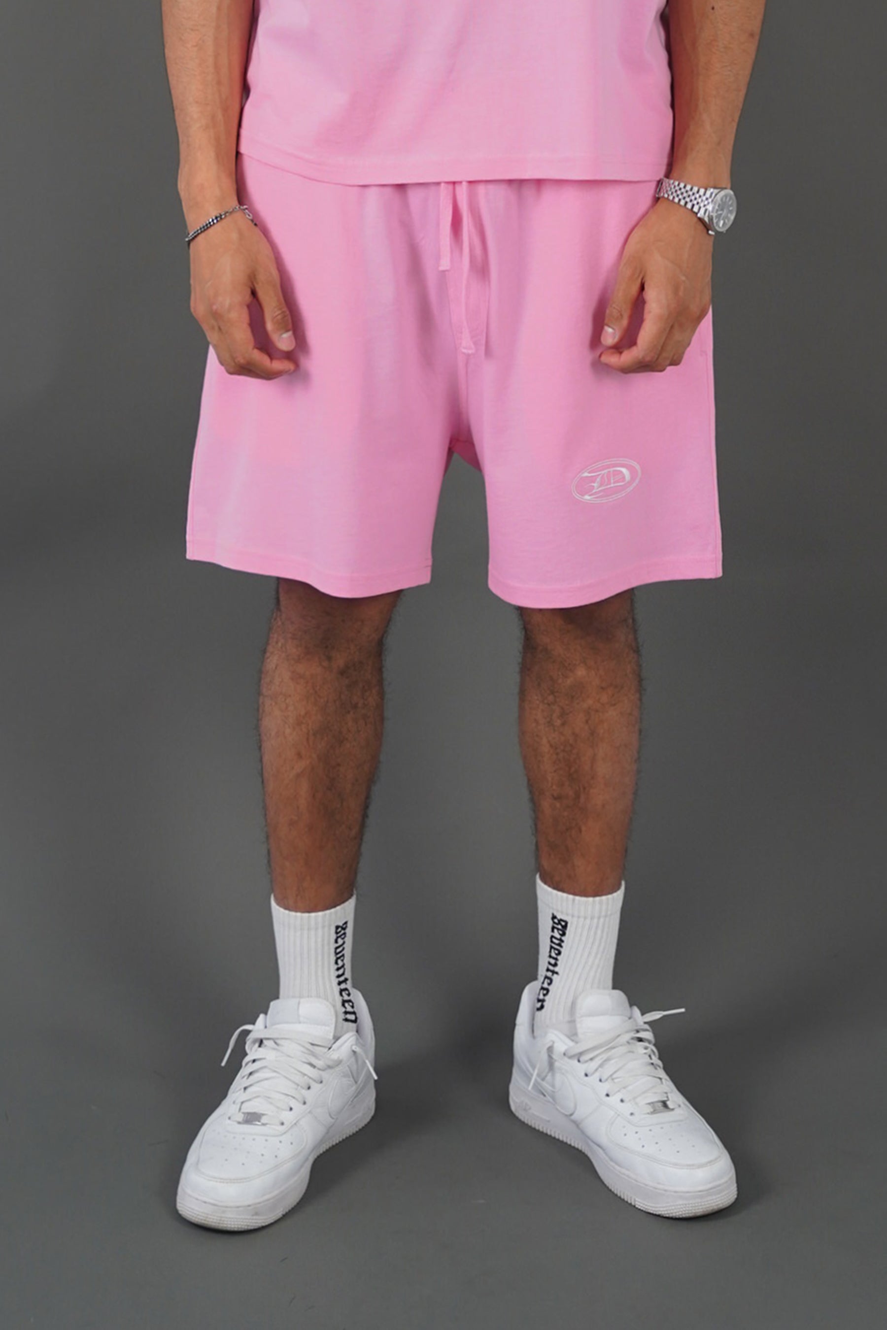 Dixseptlamarque Embroidered Pink Short