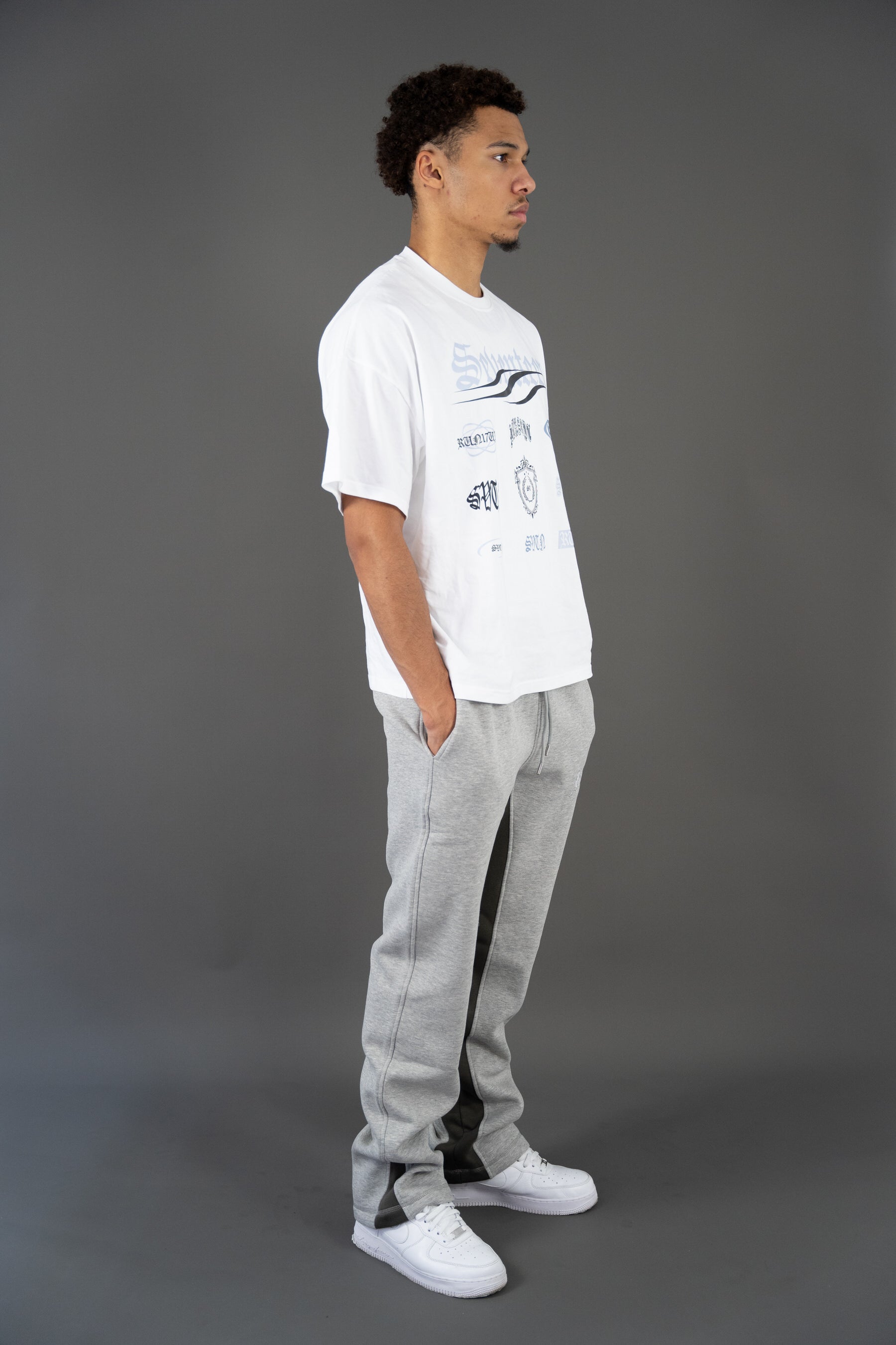 Run It Up 2.0 Grey Melange Sweatpants by Seventeenthebrand