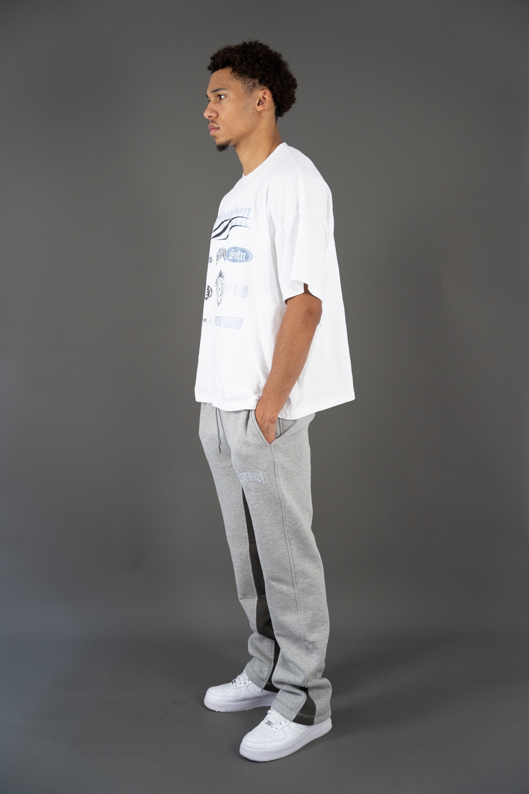 Run It Up 2.0 Grey Melange Sweatpants by Seventeenthebrand