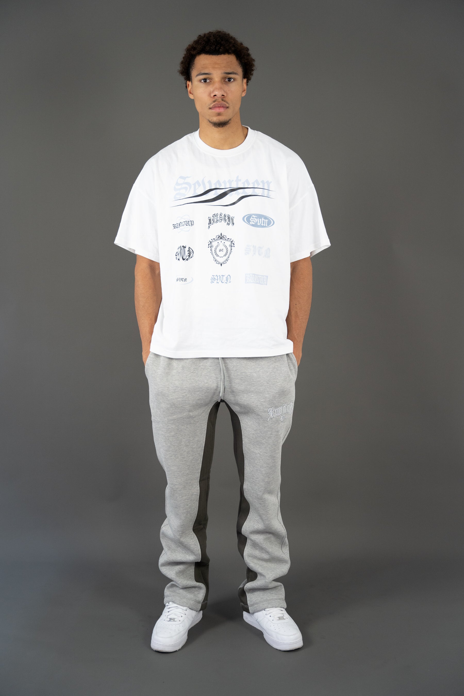 Run It Up 2.0 Grey Melange Sweatpants by Seventeenthebrand