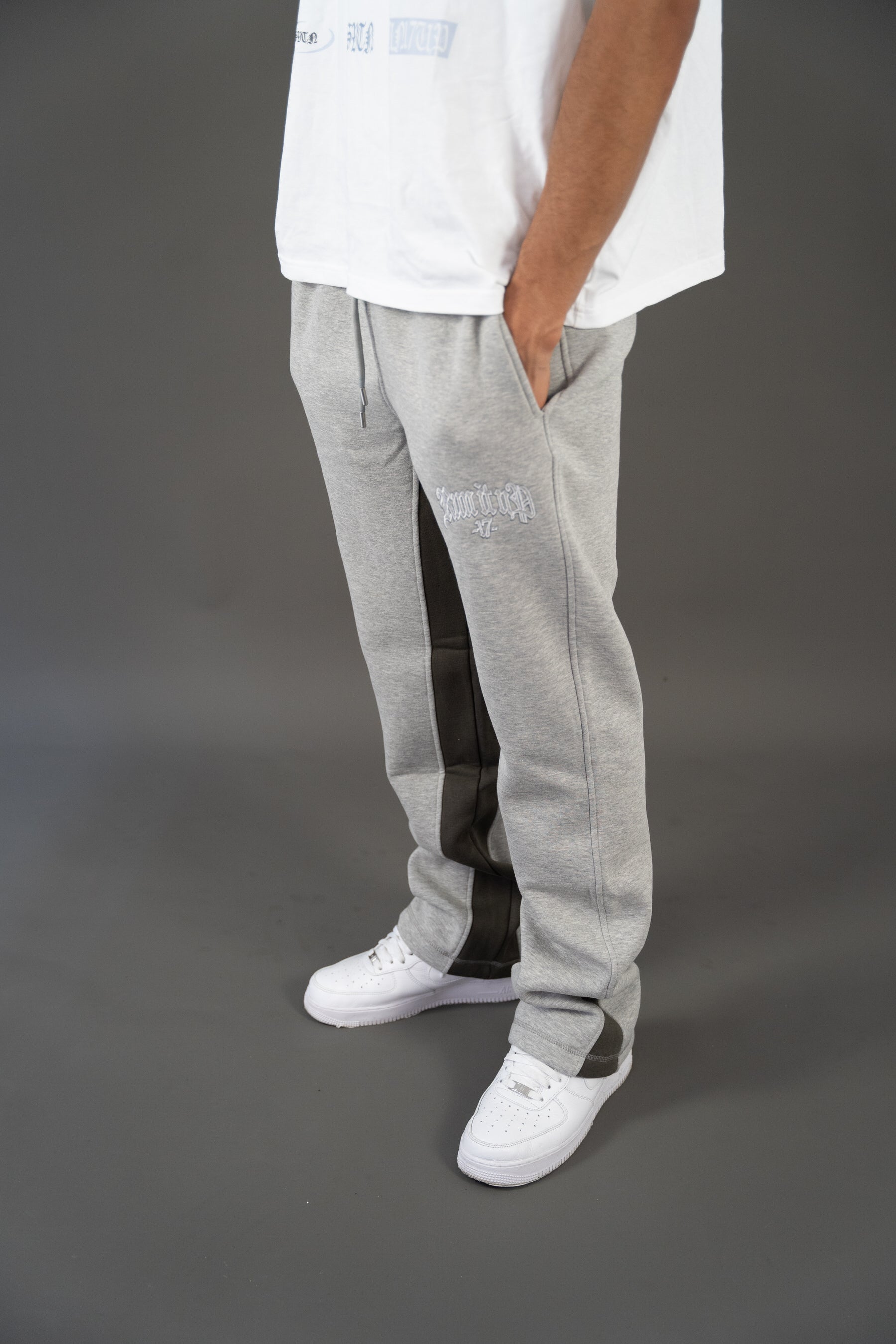 Run It Up 2.0 Grey Melange Sweatpants by Seventeenthebrand