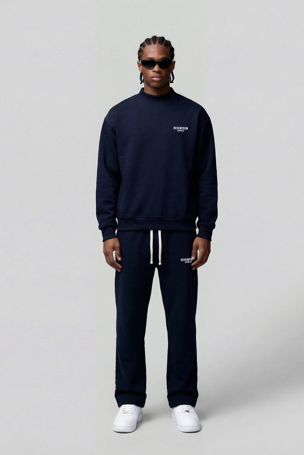 Navy Seventeen Sports Straight Fit Pants