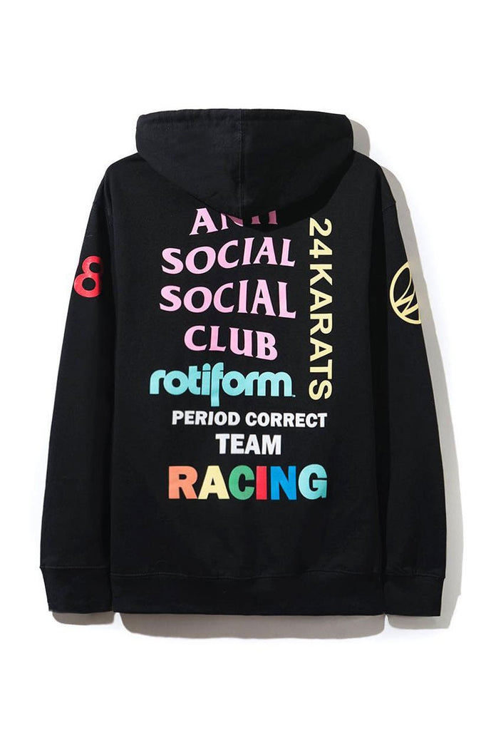 ANTI SOCIAL SOCIAL CLUB RECRUITS PERIOD CORRECT, ROTIFORM AND 24KARATS FOR RACING-INSPIRED HOODIE