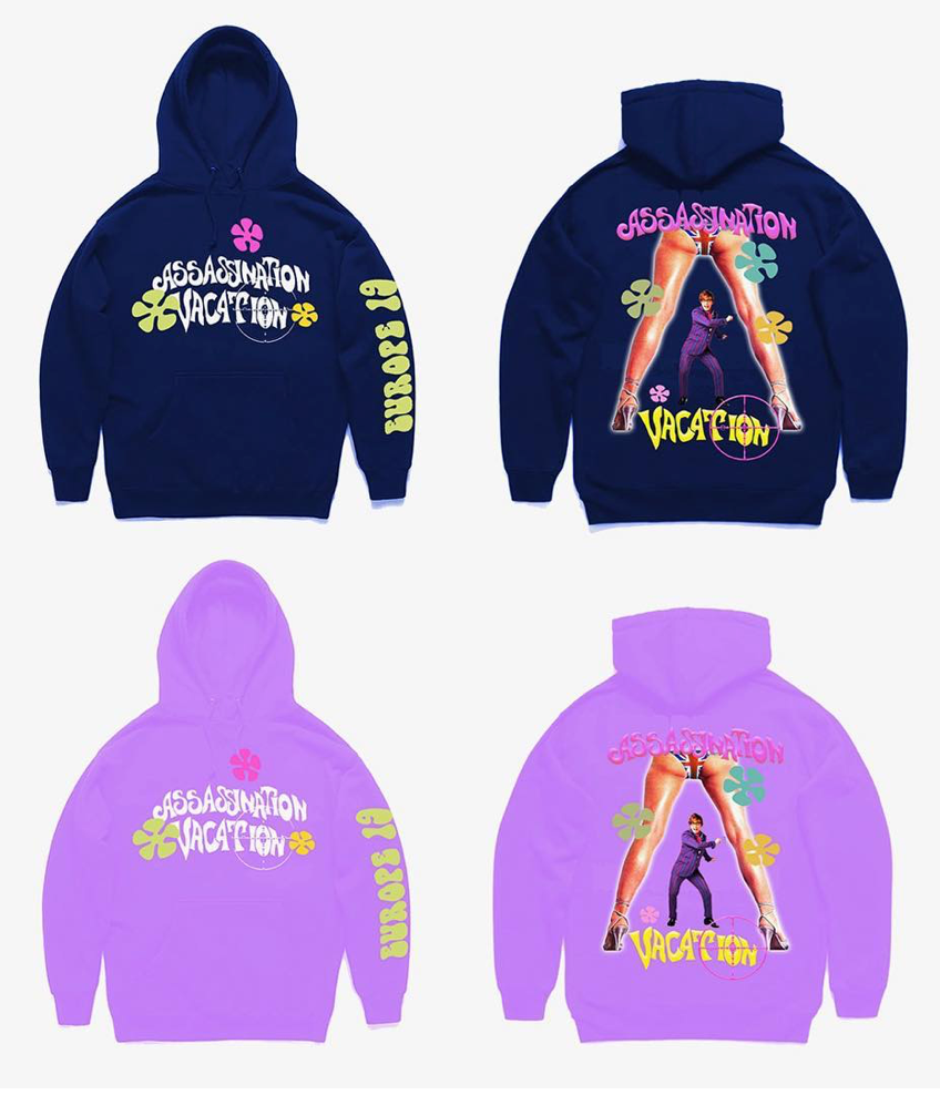 DRAKE "ASSASSINATION VACATION" EUROPEAN TOUR MERCH INSPIRED BY AUSTIN POWERS