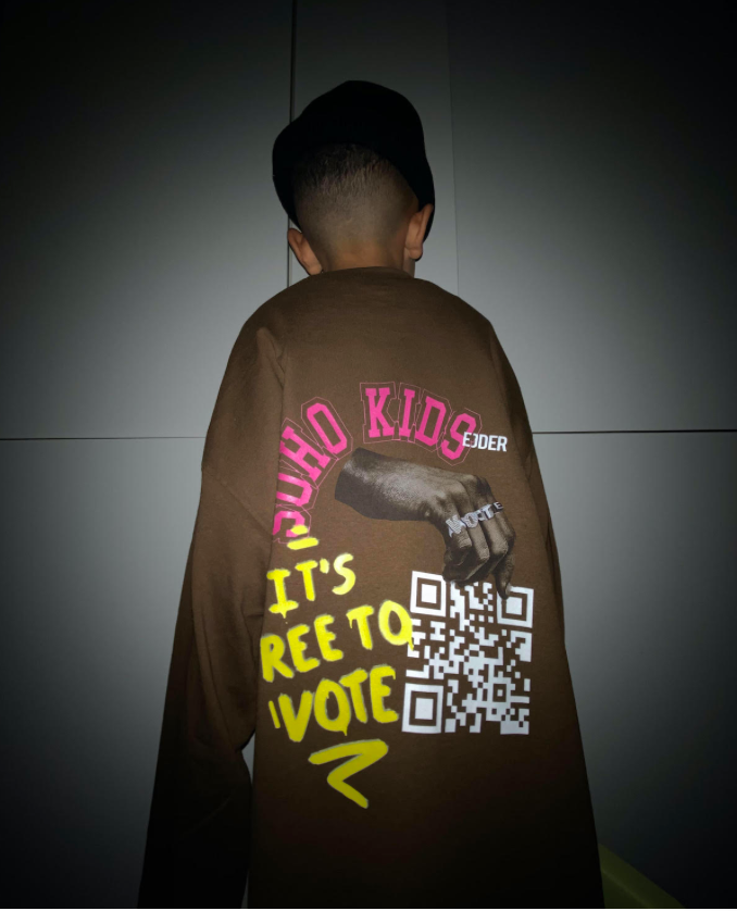 EJDER X SOHO KIDS ARE GIVING OUT FREE T-SHIRTS TO CONVINCE YOU TO VOTE