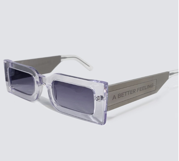 A BETTER FEELING DROPS CLEAR ACETATE GSANDO SUNGLASSES