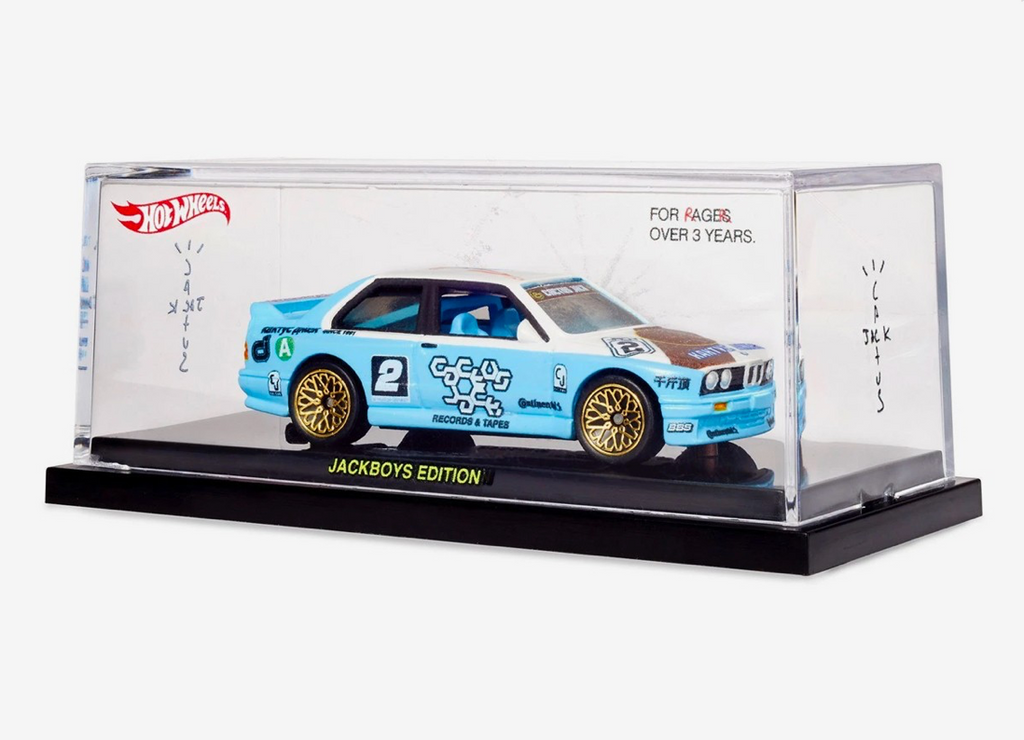 CACTUS JACK IS GIVING IS GIVING AWAY HOT WHEELS VERSIONS OF ITS 'JACKBOYS' BMW M3 E30