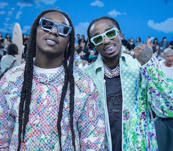 SPOTTED: QUAVO & TAKEOFF ATTEND LOUIS VUITTON MENSWEAR SHOW IN PARIS