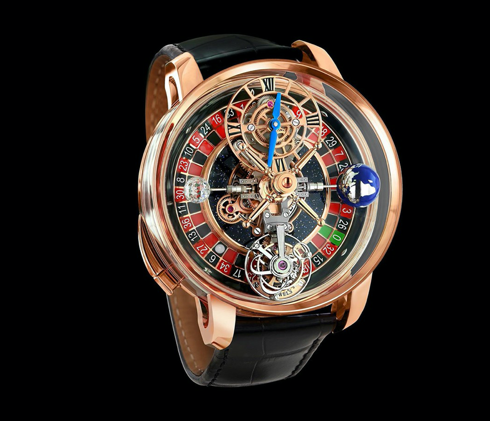 DRAKE'S LATEST TIMEPIECE FEATURES A WORKING ROULETTE WHEEL