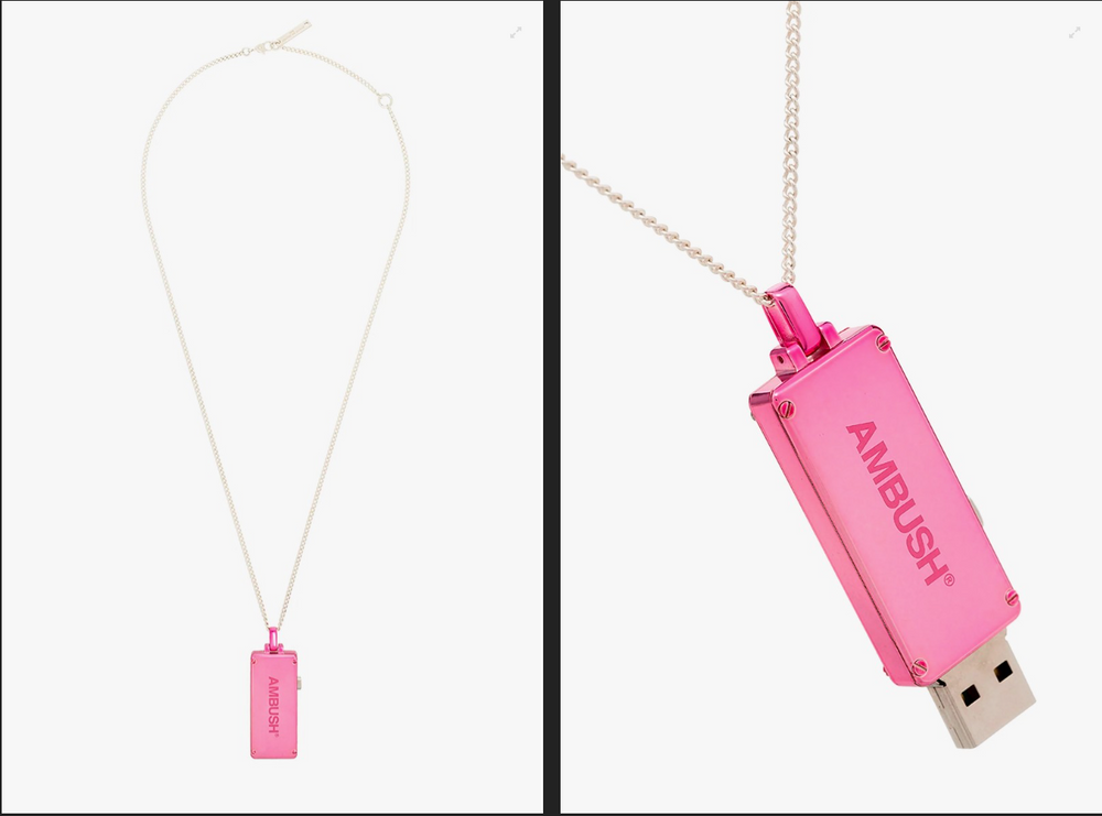 AMBUSH USB PENDANT NECKLACE