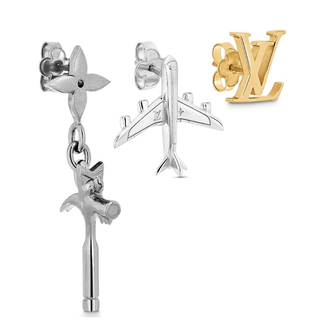 Louis Vuitton Drops a Trio of "LV Comics Earrings" That Are Inspired by Abloh's Core Themes