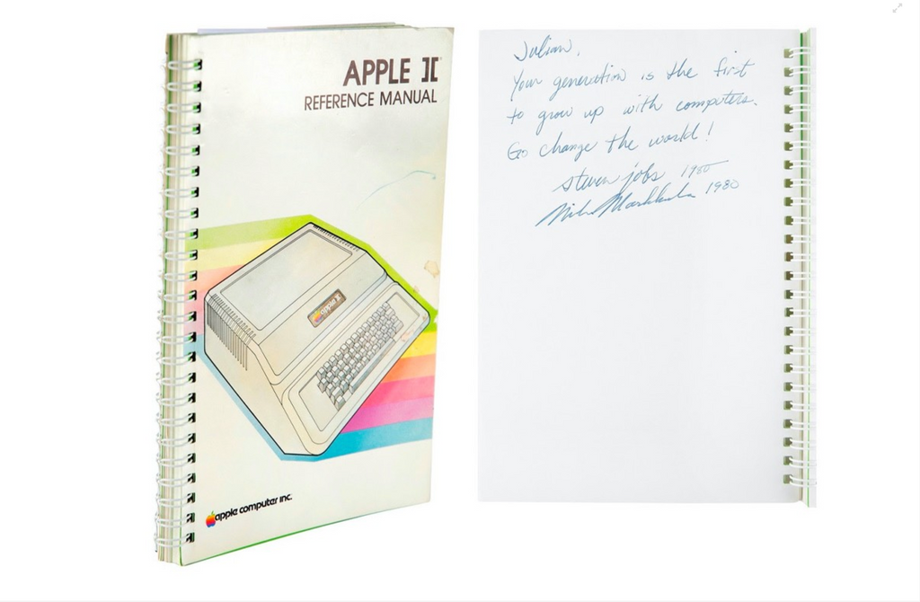 An Apple II Manual Signed by Steve Jobs Auctions for Nearly $800,000 USD