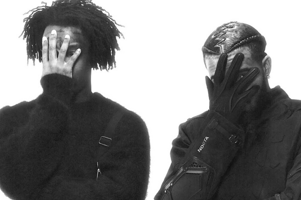 Drake and 21 Savage performing “On BS” live on SNL