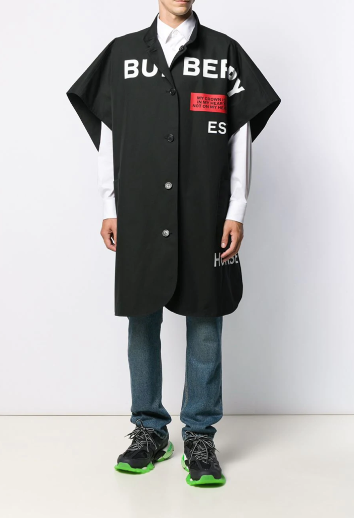 PAUSE OR SKIP: BURBERRY HORSEFERRY PRINT REVERSIBLE CAPE