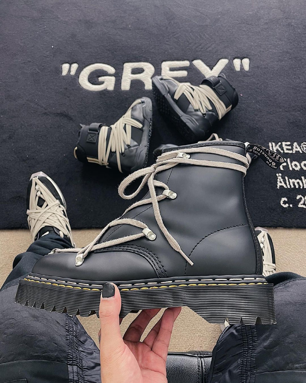 DR. MARTENS X RICK OWENS BEX BOOT