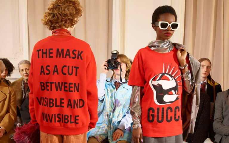 GUCCI DROPS PRINTED GUCCI MANIFESTO SWEATSHIRTS AND T-SHIRTS
