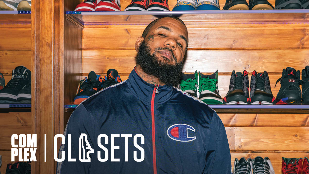 THE GAME SHOWS OFF HIS SHOE CLOSET