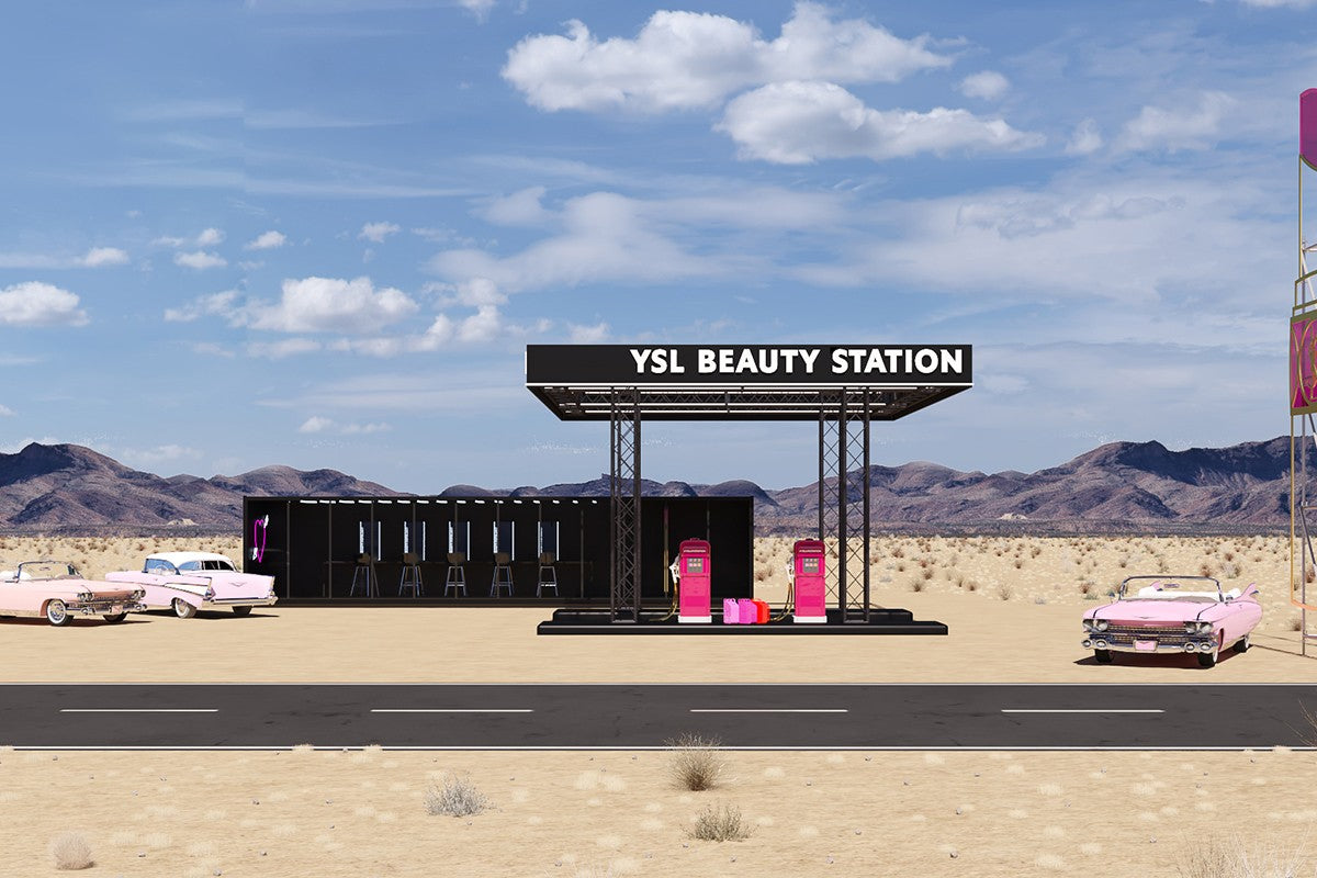 YSL’S GAS STATION POP-UP IS TAKING OVER COACHELLA