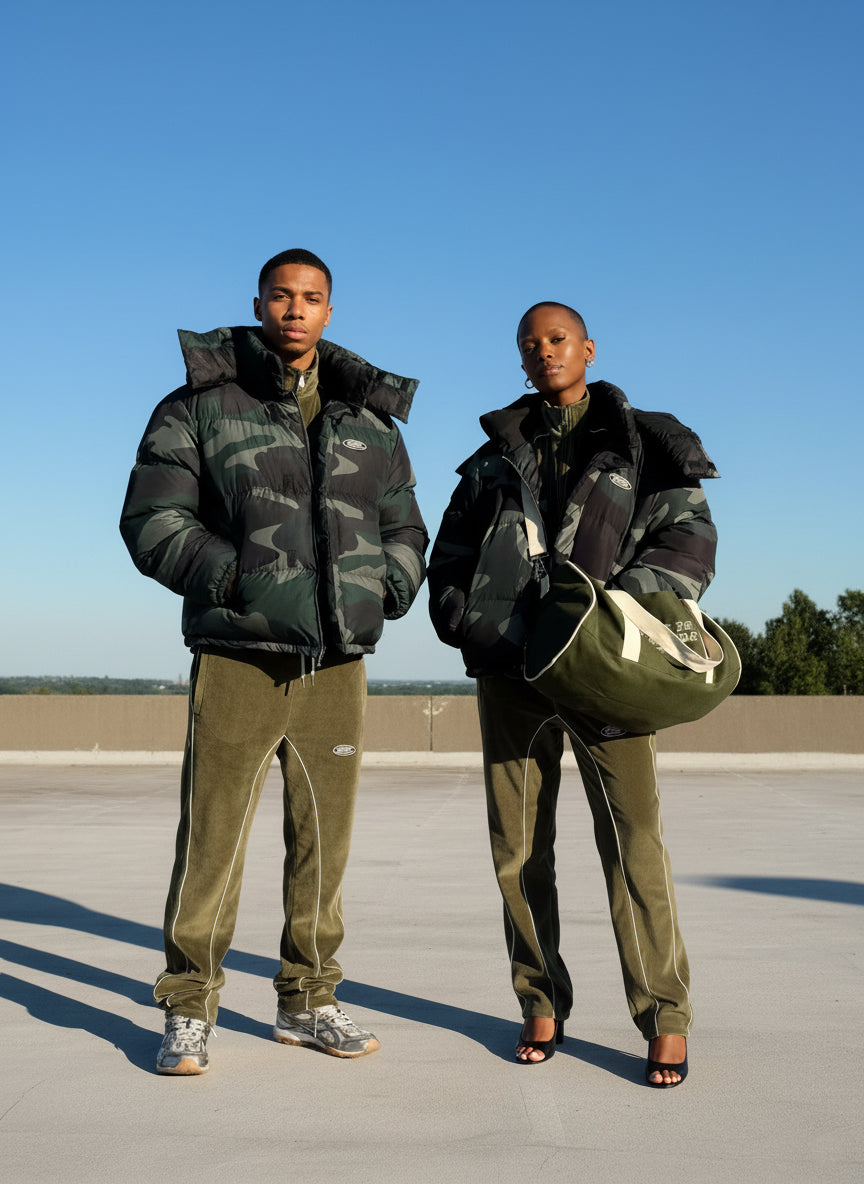 Camo Puffer Jacket