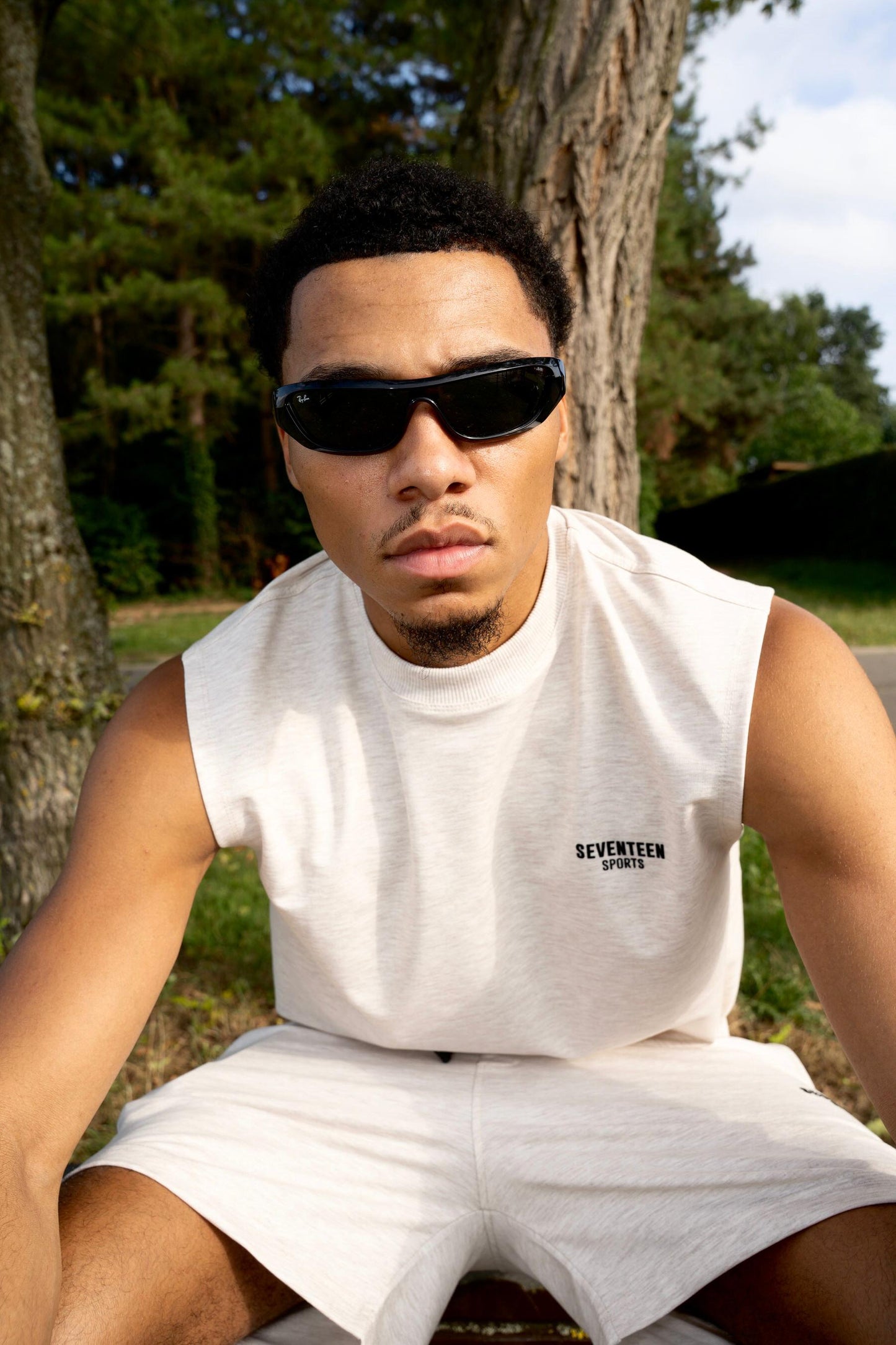 Seventeen Sports Beige Sleeveless