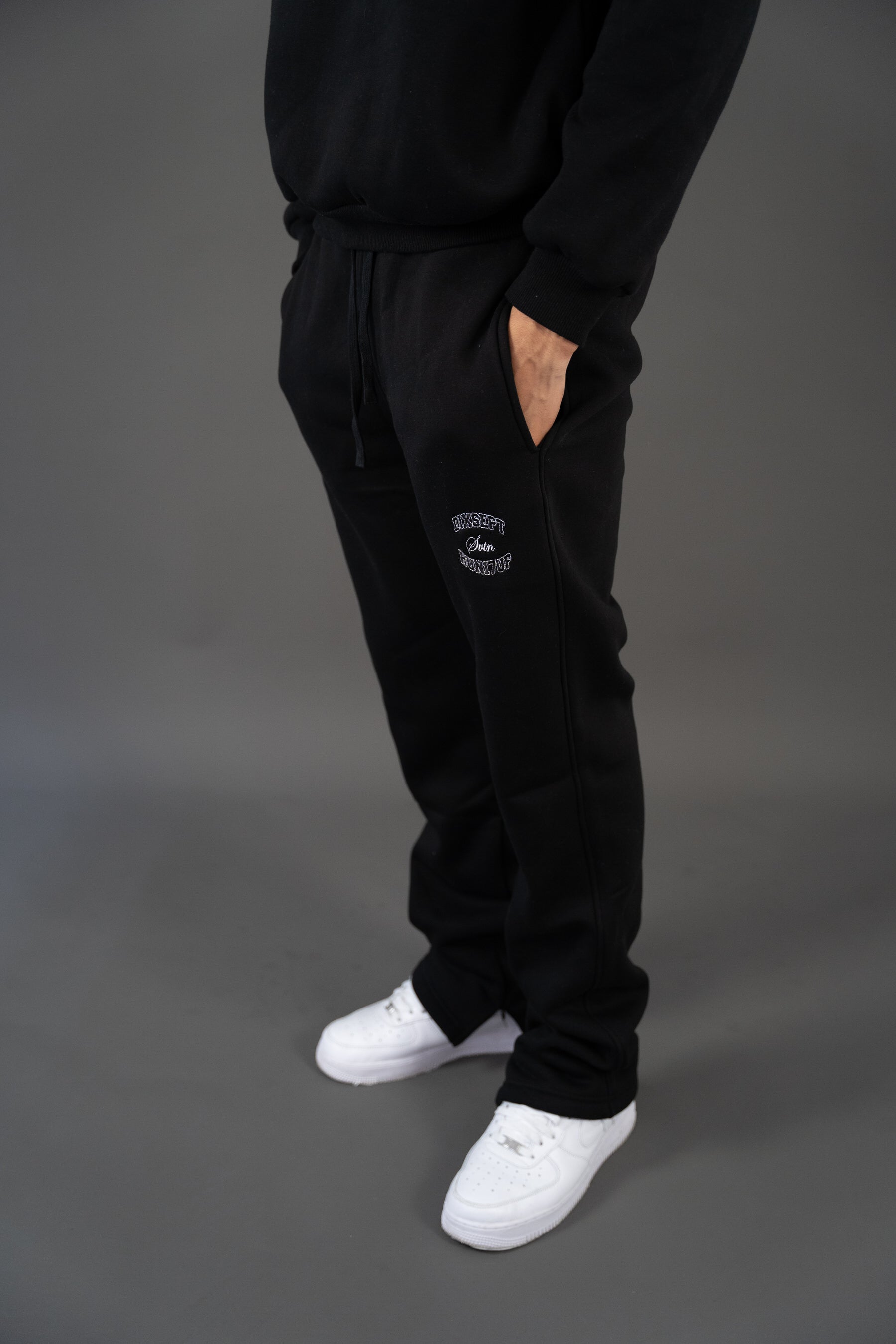 Dixsept Svtn Black Straight Fit Pants