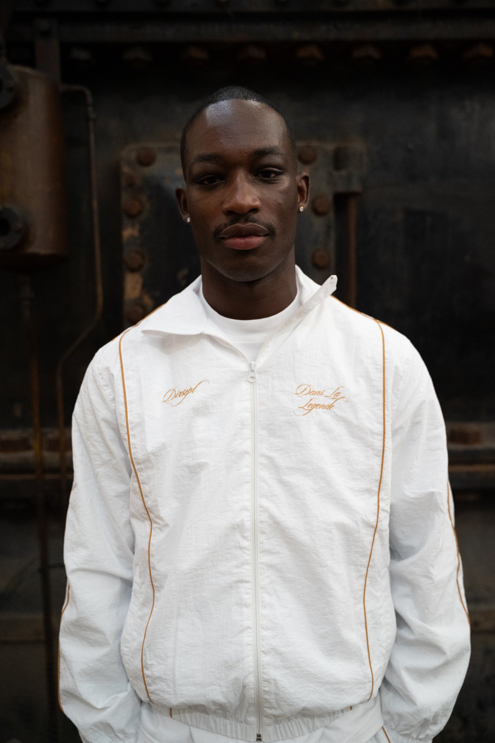 Dans La Legende White Windbreaker Jacket