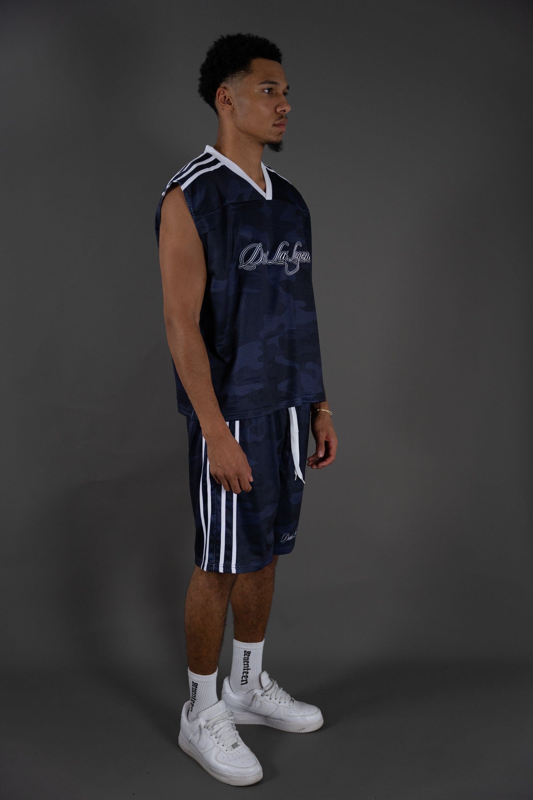 Dans La Legende Navy Mesh Short