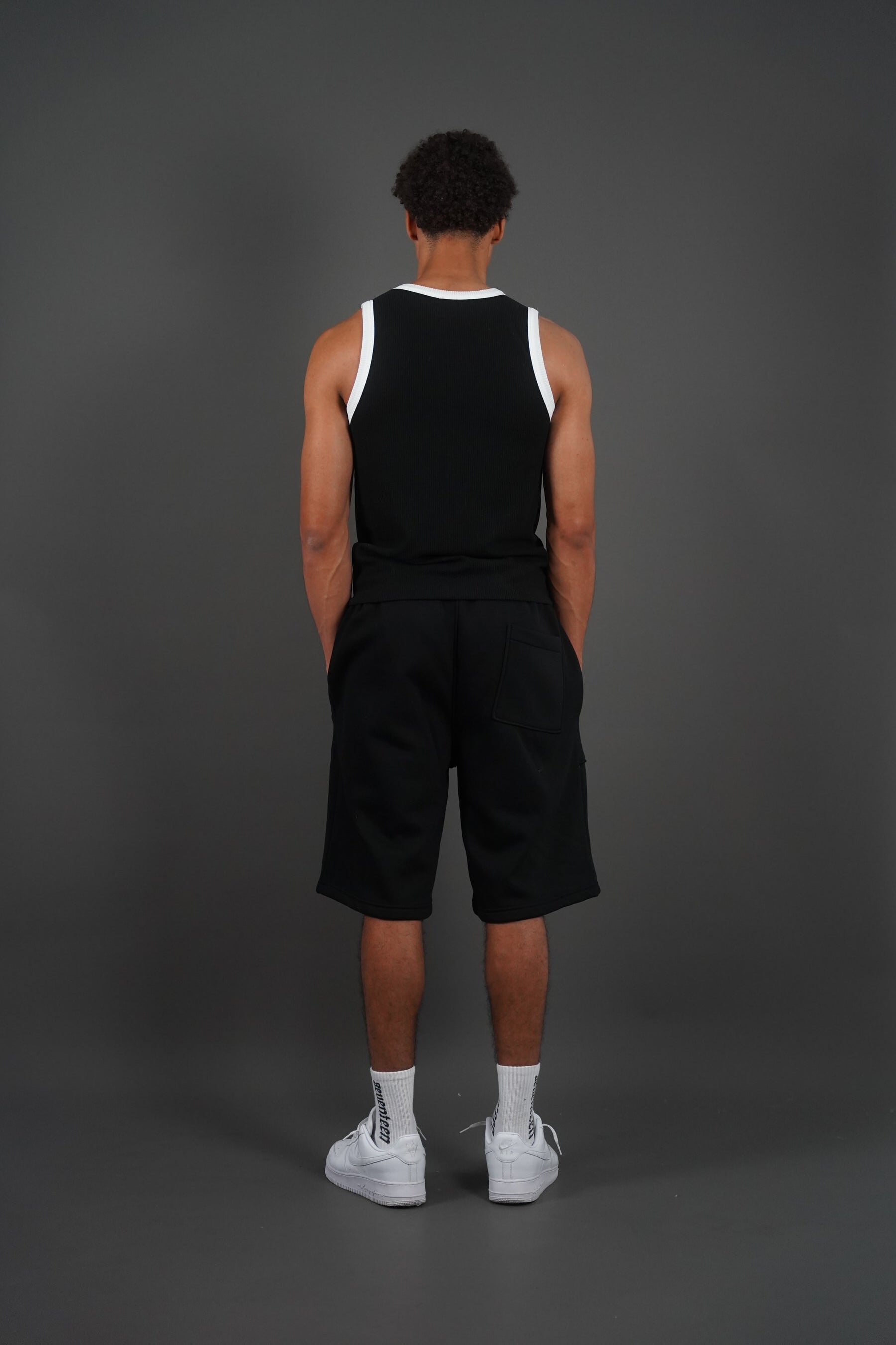 Black Contrast Tanktop