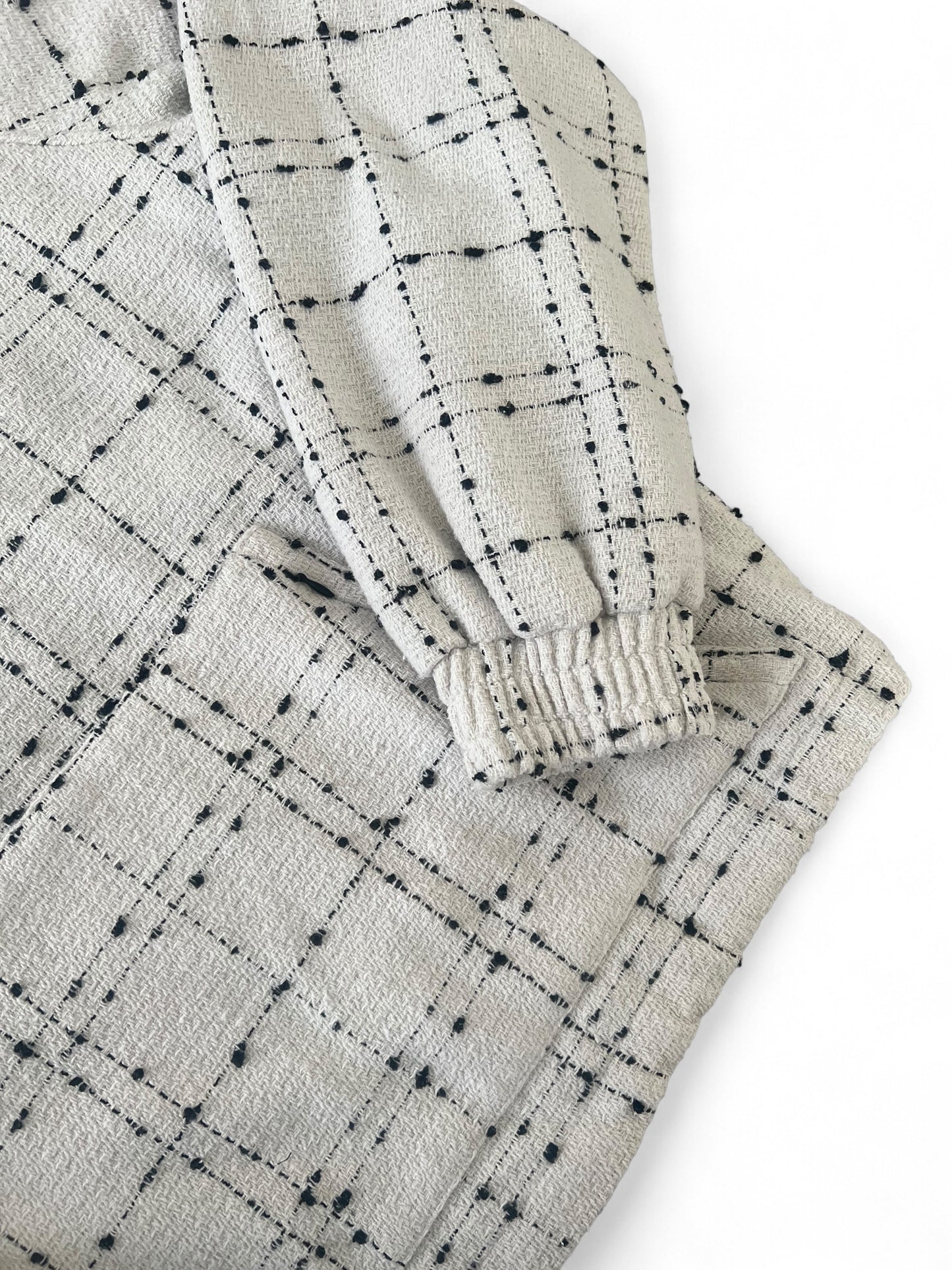 Seventeen Boucle Tweed Pants in White