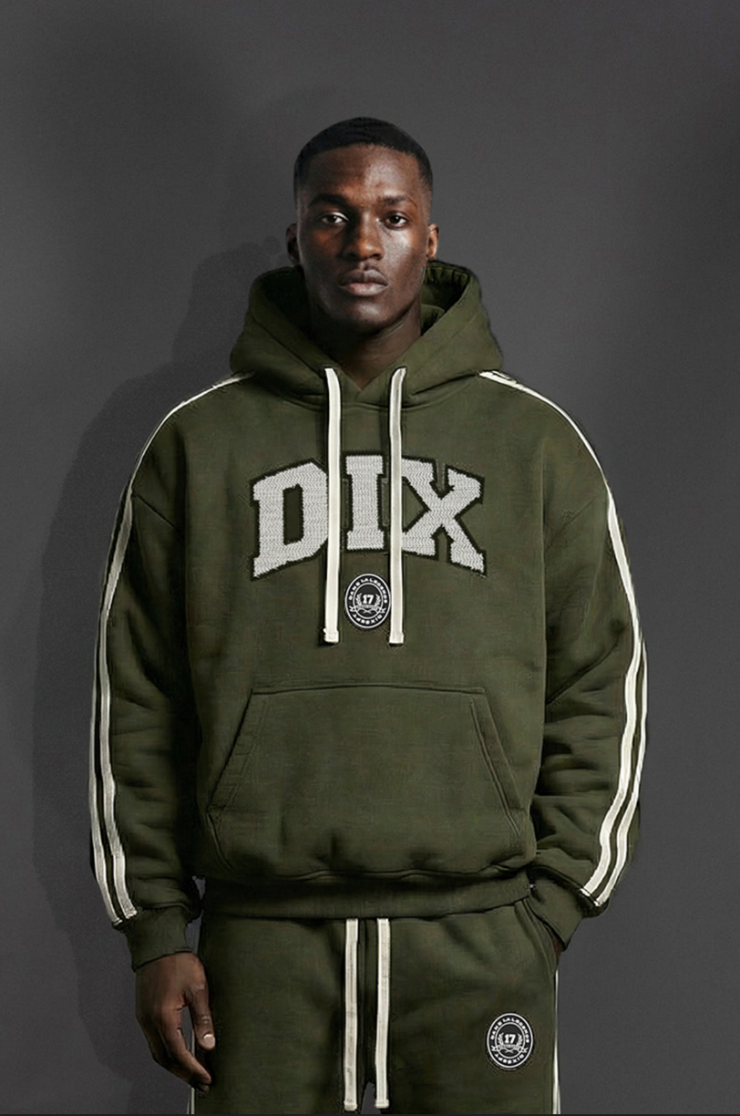 Khaki Dix College Hoodie