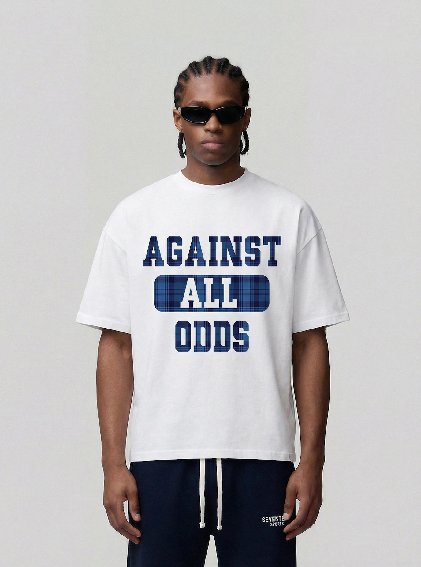 Against All Odds White Flannel Tshirt